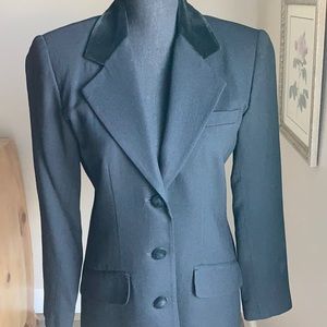 Vintage Velvet Collar Blazer